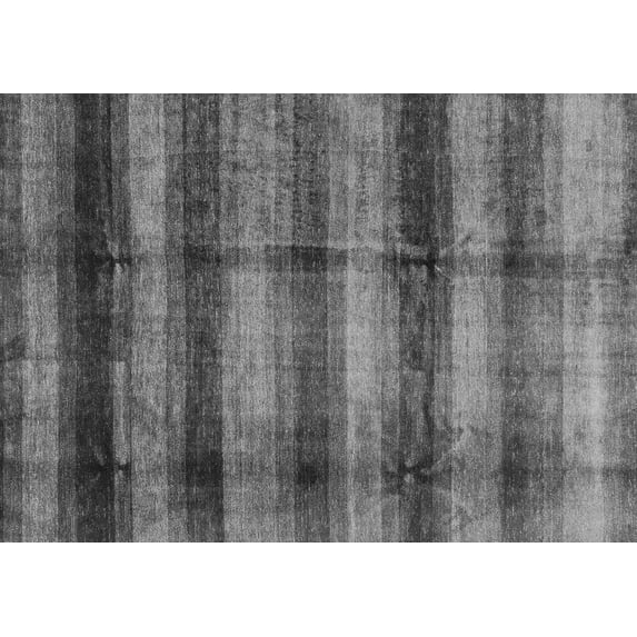 Ahgly Company Indoor Rectangle Abstract Gray Modern Area Rugs, 2' x 3'