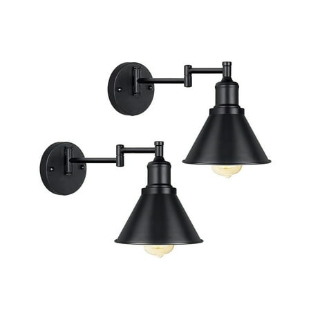 

wrea Wall Lamp E27 Wall Light with Switch Solid Iron Decorative Wall Lamp without Bulb for Home Living Room Bedroom Coffee Bar Villa Homestay