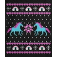 thumbnail image 4 of Old Glory Unicorn Rainbow Ugly Christmas Sweater Youth Long Sleeve T Shirt, 4 of 6