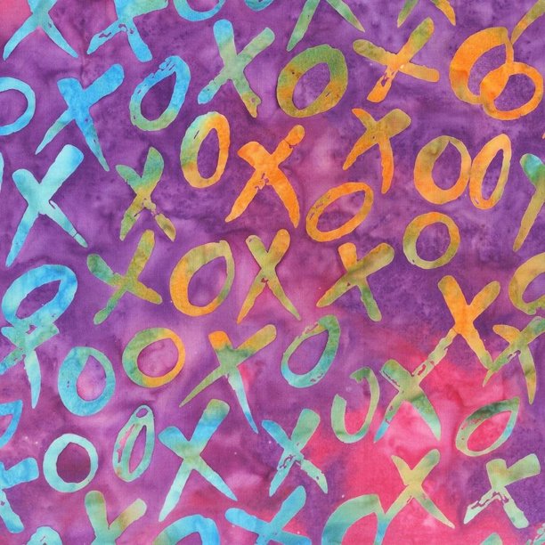Anthology Fabrics Xoxo Batik Quilt Backing Purple Walmart Com