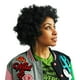 thumbnail image 2 of Peluca de disfraz Seasonal Visions Warriors Afro negra para adultos, 2 of 6