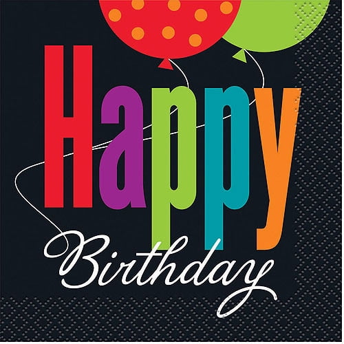 Birthday Cheer Cocktail Napkins, 16ct by Unique Industries