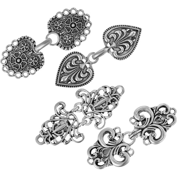 4 Pcs Vintage Dress Cinch Clips Shawl Cloak Scarf Cardigan Waist Clips for Women