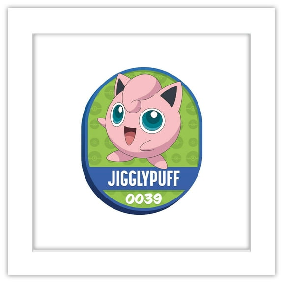 Gallery Pops® Pokémon - All-Time Favorites #0039 Jigglypuff Wall Art, White Framed Version