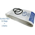 thumbnail image 2 of Sanitaire Professional Premium Cleaning Bundle 1 Outer Bag w/ Latch (53469-23)+ 12 Allergen Filtration Bags for Eureka Style F&G (54924C)Vacuum Cleaner FG Sanitaire Commercial + 2 Belts (52100D), 2 of 5