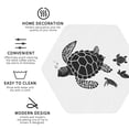 thumbnail image 4 of Bingfone Vintage Family Of Sea Turtles Leather Drinks Coasters with Set of 6,Suitable for Home Kitchen,Coffee Cup Coasters Home Gift, 4 of 9