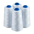 thumbnail image 2 of HLONK 4pcs/set White Sewing Thread 100% Polyester 3000 Yards/Spool Of Yarn  40/2 All-Purpose Professional Threads For Sewing Machine And Overlock, 2 of 5