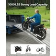 thumbnail image 2 of VEVOR Aluminum Ramps, 1000 lbs, 1Pcs Heavy-duty Ramps with Wider Ramp Surface, Universal Stable Loading Ramp with Handles, Fit for Motorcycle, Electric Bicycle, Bicycle, etc., 2 of 9