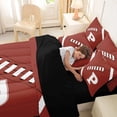 thumbnail image 4 of Erosebridal Teens Football Gaming Letter P Monogrammed Twin Bedding Sets 7-Piece,Girls Boys Sport Rugby Gamer Bedding Comforter Set,Black Reversible,Luxury Bedroom Decor, 4 of 6