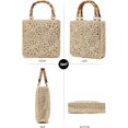 thumbnail image 6 of Small Tote Bag Beach Tote Bag Straw Beach Bag Crochet Tote Bag Straw Bag for Women Packable Beach Bag Crochet Beach Bag, 6 of 6
