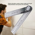 thumbnail image 4 of Digital Angle Finder Tool Goniometer Ruler,10390mm Electronic Protractor Digital Goniometer Angle Finder Miter Gauge Ruler Angle Finder Ruler for Construction, 4 of 8