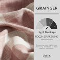thumbnail image 3 of Cortina de ventana Elrene Home Fashions Farmhouse Living, color rojo, 3 of 6
