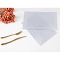 thumbnail image 6 of REGALWOVEN Placemats Set of 6 Trimmed Placemats for Dining Table Decor Indoor Outdoor Washable Kitchen Table Mat Wipe Clean Silver 18*12in, 6 of 7