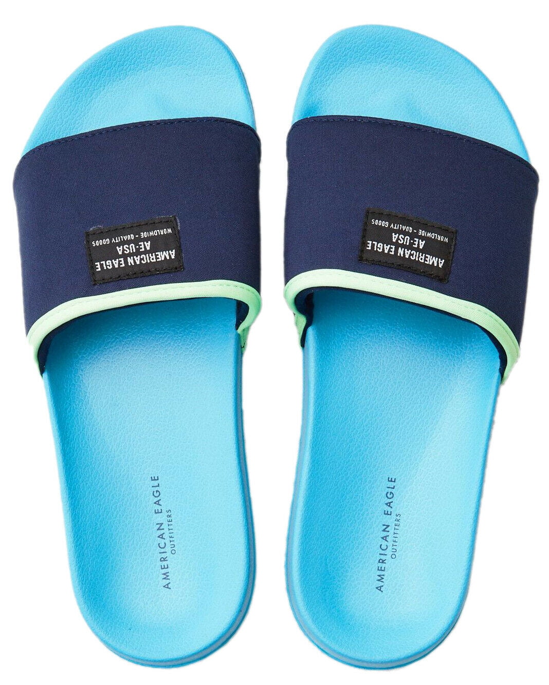 New  American Eagle Men's 6910410 Secret Stash Slide Sandal, Navy Blue, US:11, 8200-6