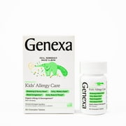 Genexa Kids' Allergy Care | Non-Drowsy, Homeopathic Decongestant & Allergy Medicine Relief for Children | Delicious Organic Acai Berry Flavor | 60 Chewable Tablets