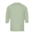 thumbnail image 5 of Hearthz Men's Baseball T-Shirts 3/4 Sleeve V Neck Button Up Henley Baseball Jersey Men Mens Casual Slim Fit T-Shirts Henley Shirts ,Mint Green L, 5 of 7