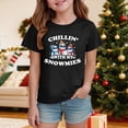 thumbnail image 2 of Ulanda Christmas Tree Shirts Toddler Boys Girls Christmas Tshirts Xmas Short Sleeve Graphic Tees Holiday Tops (Black, 9-10Years), 2 of 5