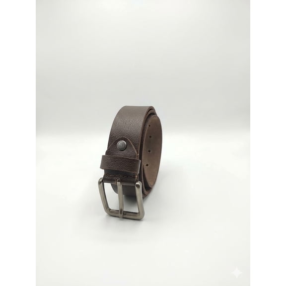 CINNI LEATHER Grain Leather Belt for Men, Classic Casual Formal Style