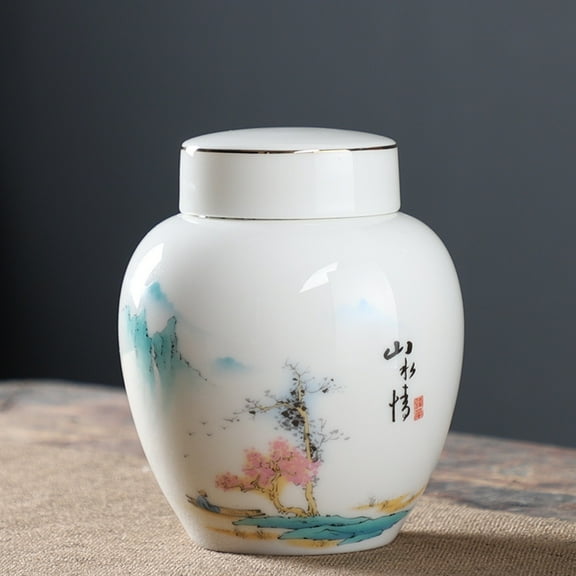 Small Urn - Ceramic Adult Dog and Cat Cremation Urn, Miniature Memorial Funeral Urn for Sharing Ashes