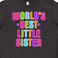 thumbnail image 4 of Inktastic Worlds Best Little Sister Youth T-Shirt, 4 of 5