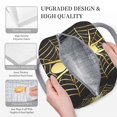 thumbnail image 3 of Easygdp Gold Spider On The Web Bolsa de Almuerzo Insulada Grande, Forro de Aluminio, Diseño Espacioso, a Prueba de Fugas, Ideal para Trabajo, Picnics, Viajes y Actividades al Aire Libre, 3 of 6