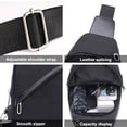 thumbnail image 3 of Mochila recargable por USB para viajes de negocios, bolso de hombro a prueba de salpicaduras, mochila pequeña, color negro, 3 of 5