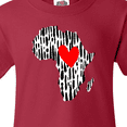 thumbnail image 4 of Inktastic Black History Month Ink Print African Heart Youth T-Shirt, 4 of 5