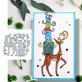thumbnail image 3 of Troquel metálico Yeyert de reno navideño para tarjeta de Navidad 9 x 8 cm, 3 of 8