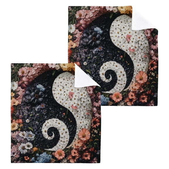 BZSMCE Towel Cotton Face Towel Soft Hand Towels Fashion Floral Harmony Pattern