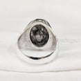 thumbnail image 5 of Black Rutile Mans Ring, Natural Black Rutilated Quartz, Quartz Silver Jewelry, 925 Silver Ring, Gift, Heavy Mens Ring, Arabic Design, Ottoman Style Ring, Christmas, Turkey Mens Signet Ring, 5 of 5