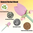 thumbnail image 4 of Mugwort Massage Hammer, Blossom Hammer for Scalp, Tulip Wormwood Massage Hammer, Sweat-Absorbent Breathable Skin-Friendly Soft, Relax Muscles, for Home, Office, 4 of 6