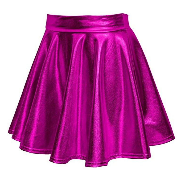 Hot pink metallic skirt sale