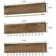 thumbnail image 3 of Set of 3 Wall Mounted Rustic Wood Jewelry Organizer, 3 of 4