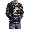 thumbnail image 5 of Coffee Pattern Men's Women New Sweatshirt Hoodie Men's Plus Size Sweatshirt Hooded Sweatshirt 3d Printed Street Men's Cloth, 5 of 6