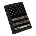 thumbnail image 2 of FUIALDOLG Trifold Card Wallet Camo American Flag Pattern Lightweight Coin Pockets for Outdoor, Stretch Polyester Slim Kids Trifold Wallet, 2 of 7