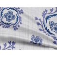 thumbnail image 5 of oneOone Rayon Royal Blue Fabric Florals Craft Projects Decor Fabric Printed By The Yard 56 Inch Wide, 5 of 6