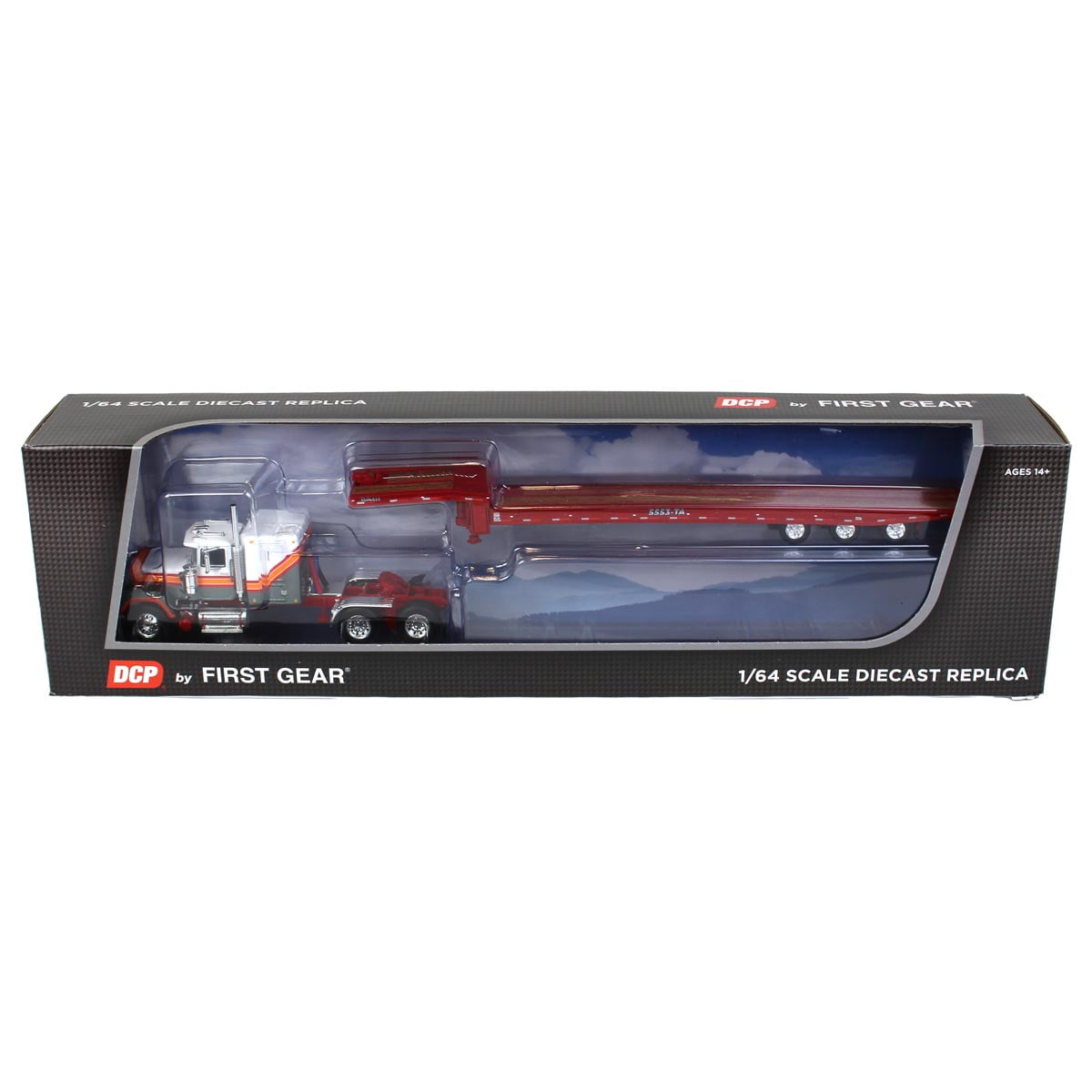 First Gear DCP 1/64 White, Gray & Red Mack Super-Liner w First Gear DCP 1/64 White, Gray & Red Mack Super-Liner w