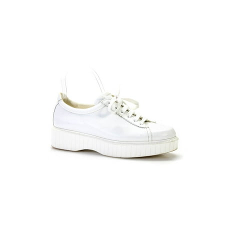 

Pre-owned|Robert Clergerie Womens Leather Low Top Sneakers White Size 37.5 7.5
