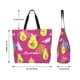 thumbnail image 5 of Easygdp Pink Green Avocado Bolsas Tote para Mujer, Bolsos de Hombro para Viaje, Bolsos de Mano de Gran Capacidad para Compras y Trabajo, 5 of 8