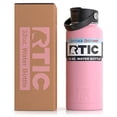 thumbnail image 3 of RTIC 32 oz Vacuum Insulated Water Bottle, Metal Stainless Steel Double Wall Insulation, BPA Free Reusable, Leak-Proof Thermos Flask for Hot and Cold Drinks, Travel, Sports, Camping, Flamingo, 3 of 4