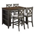 thumbnail image 1 of OSP Home Furnishings Century 5-Piece Dining Set, Slate Grey, 1 of 7