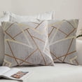 thumbnail image 4 of Funda de almohada cuadrada suave y moderna, cómoda, de chenilla con textura tejida, 2 uds., 4 of 5
