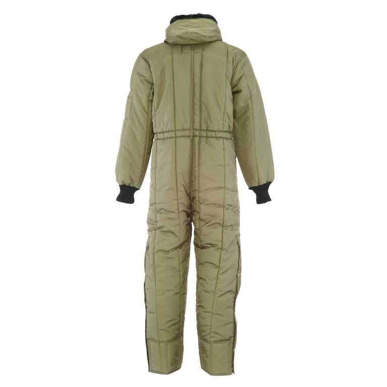 RefrigiWear Men's Iron-Tuff Insulated Coveralls with Hood -50F Cold  Protection (Sage Green, 5XL) 