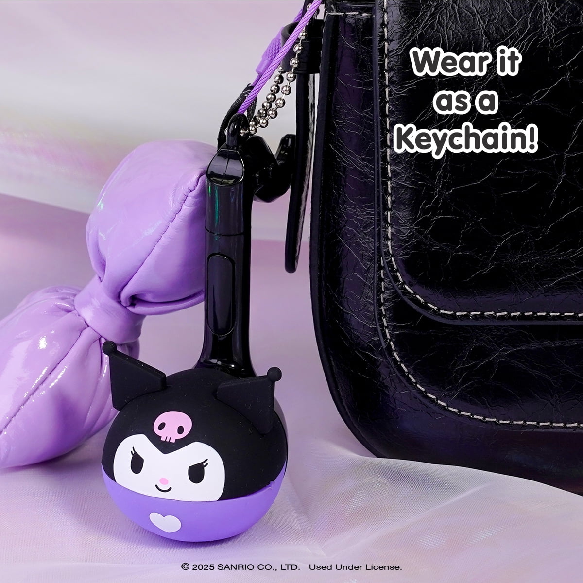 Otamatone Melody Sanrio Portable Small Size Electronic Keychain Musical Toy from Japan - Kuromi