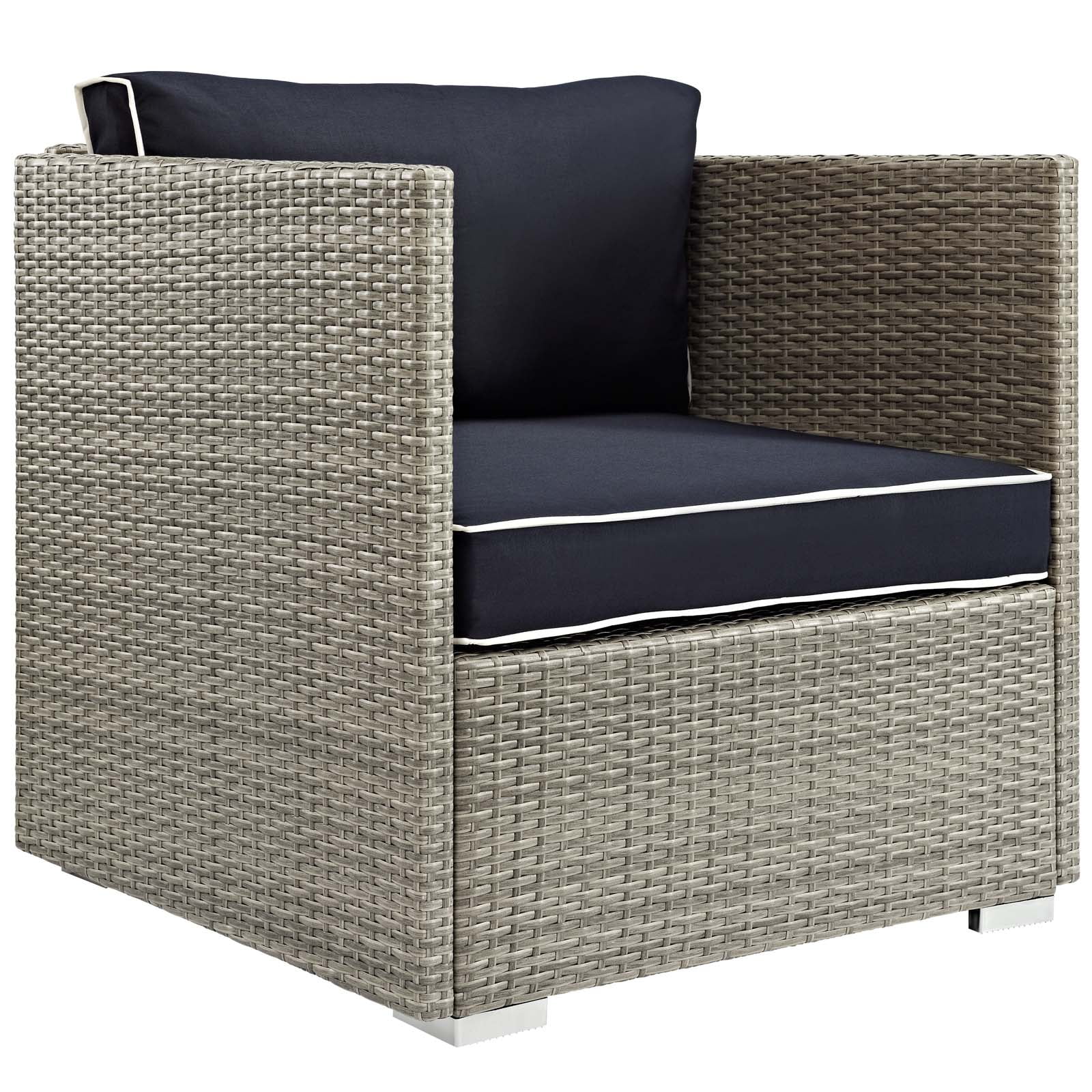 Repose Outdoor Patio Corner by Modway| Black