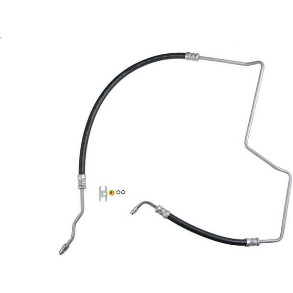 Power Steering Pressure Line Hose Assembly - Compatible with 2002 - 2009 Chevy Trailblazer LT 4.2L 6-Cylinder 2003 2004 2005 2006 2007 2008