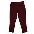 thumbnail image 3 of Mens Dress Pants Business Casual Straight Leg Classic Fit Chino Pants Solid Color Elastic Waist Trousers with Pockets, Red, 2XL, 3 of 6