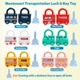 thumbnail image 3 of Gkdoms Montessori Juguetes De Aprendizaje Clasificar Y Combinar Cerraduras Y Llaves Actividad Sensorial En El Automóvil para Niños Pequeños Juguete Motor Fino Gracias Regalos De Cumpleaños para Niños, 3 of 5