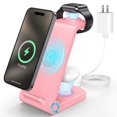 thumbnail image 1 of Cshidworld Cargador Inalámbrico, Estación de Carga 3 en 1, Dock de Carga Rápida de 23W para iPhone 17/16e/15/14/13/12/11 Pro Max, AirPods 4/3/2/Pro, iWatch Series 2-11, Soporte de Cargador Samsung (R, 1 of 10