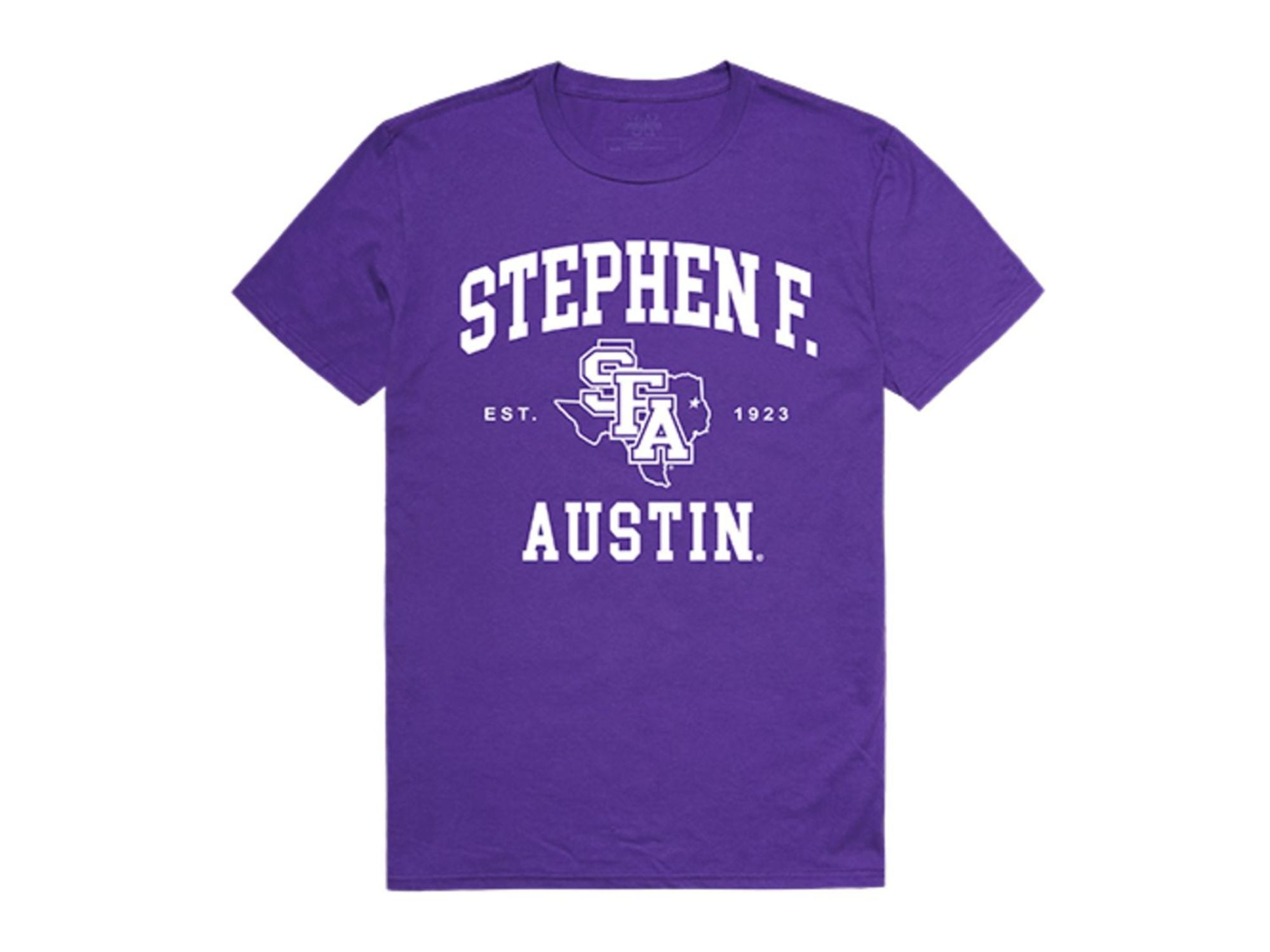 Stephen F. Austin State University SFASU Lumberjacks Seal T Shirt Purple